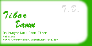 tibor damm business card